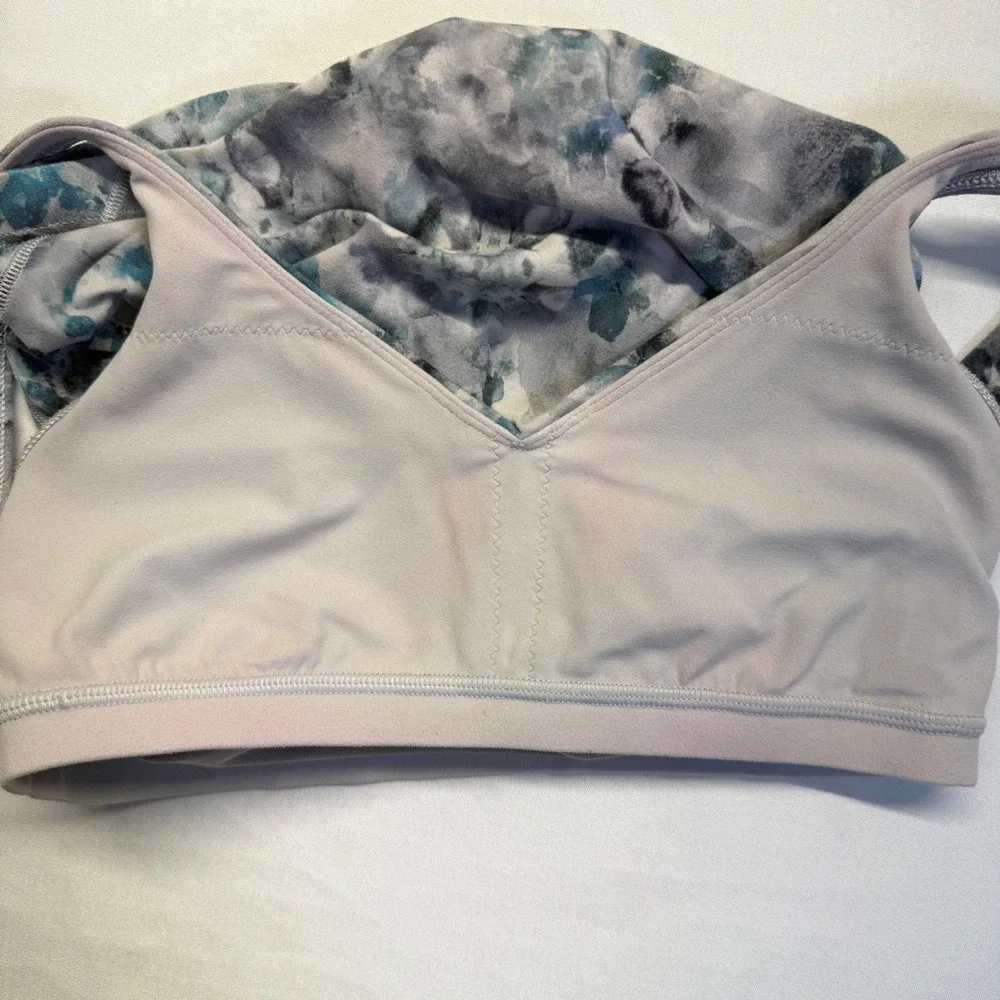 Lululemon Matching Set Kaleidoscope Marble Floral Align Leggings Longline Bra
